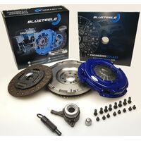 Heavy Duty Blusteele Clutch Kit & Solid Flywheel For Ford Transit VH VM H9FB 2.4